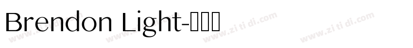 Brendon Light字体转换